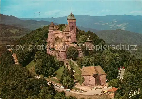 AK / Ansichtskarte Haut Koenigsbourg_Hohkoenigsburg Chateau vue aerienne Haut Koenigsbourg