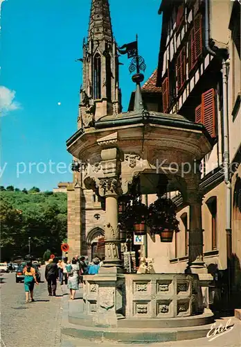 AK / Ansichtskarte Obernai_Bas_Rhin Rue du Chanoine Gyss Puits aux Six Seaux Tour de l Eglise Saint Pierre et Saint Paul Obernai_Bas_Rhin