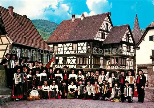 AK / Ansichtskarte Kaysersberg_Haut_Rhin Folklore d Alsace Accordeon Club Folklorique Kaysersberg_Haut_Rhin