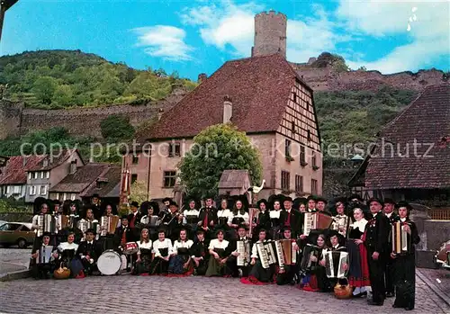AK / Ansichtskarte Kaysersberg_Haut_Rhin Folklore d Alsace Accordeon Club Folklorique Echo du Chateau Kaysersberg_Haut_Rhin