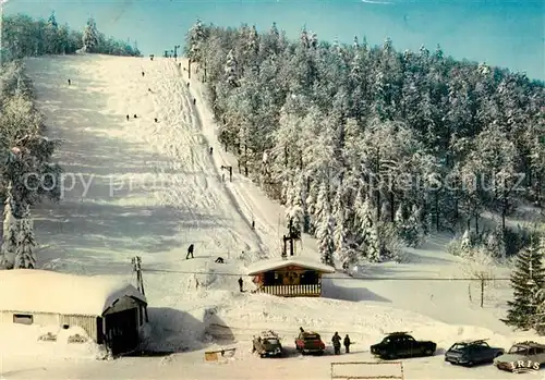 AK / Ansichtskarte Munster_Haut_Rhin_Elsass Les Vosges sous la neige Piste de ski du Collet Munster_Haut_Rhin_Elsass