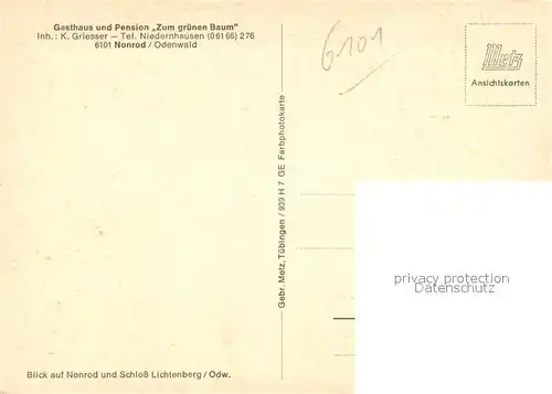 Nonrod Panorama Schloss Lichtenberg Nonrod