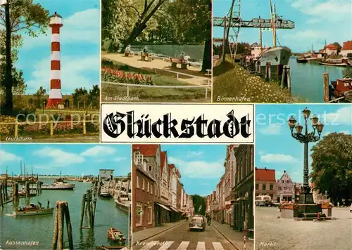 Glueckstadt Leuchtturm Stadtpark Binnenhafen Aussenhafen Markt Glueckstadt