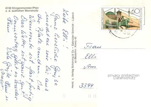 Klingenmuenster Kirche Panorama Ortspartie Klingenmuenster