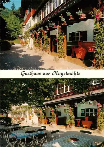 Berchtesgaden Gasthaus zur Kugelmuehle Gartenterrasse Berchtesgaden