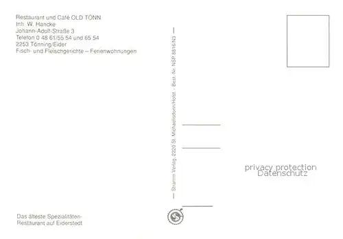 Toenning_Nordseebad Restaurant Cafe Old Toenn Gastraeume Toenning_Nordseebad