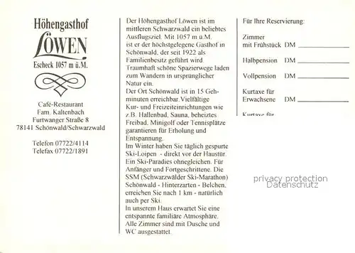 Escheck Hoehengasthof Loewen Escheck