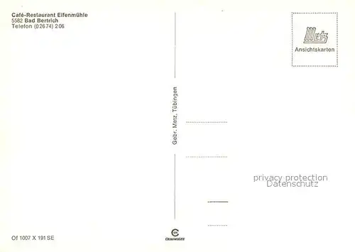 Bad_Bertrich Cafe Restaurant Elfenmuehle Bad_Bertrich