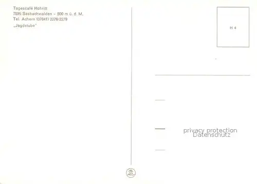 Sasbachwalden Tagescafe Hohritt Jagdstube Sasbachwalden