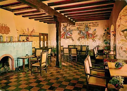 Neckarzimmern Burg Hornberg Burgrestaurant Neckarzimmern