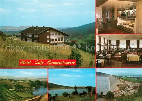 Langelsheim Hotel Cafe Granetalsperre Gastraeume Panorama Staumauer Langelsheim