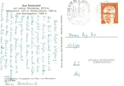 Bad_Reichenhall Fliegeraufnahme mit Loferer Steinberge Muellnerhorn Ristfeuchthorn und Sonntagshorn Bad_Reichenhall