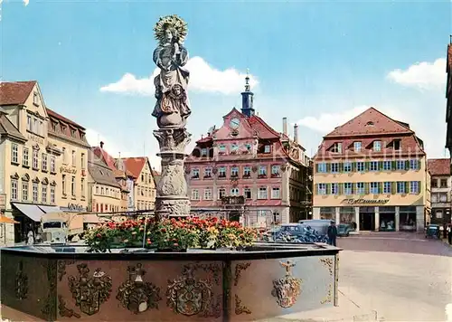 Schwaebisch_Gmuend Marktplatz Brunnen Schwaebisch Gmuend