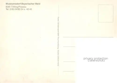 Tittling Gasthaus Muehlhiasl Museumsdorf Bayerischer Wald Tittling