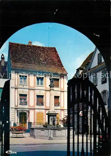 Altkirch_Elsass Fontaine Rue du General de Gaulle Altkirch Elsass