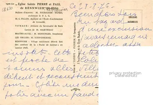 Bennwihr Eglise Saints Pierre et Paul Bennwihr