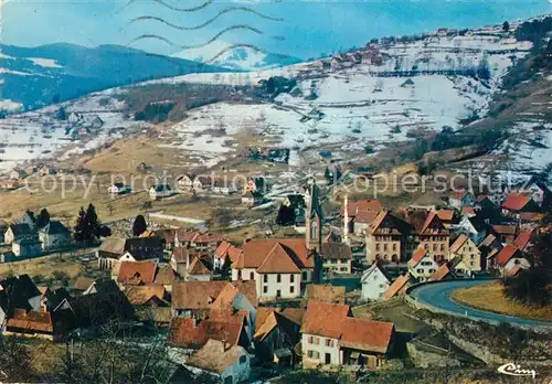 Soultzeren Panorama et au fond le Gaschney Vallee de Munster les Vosges Soultzeren