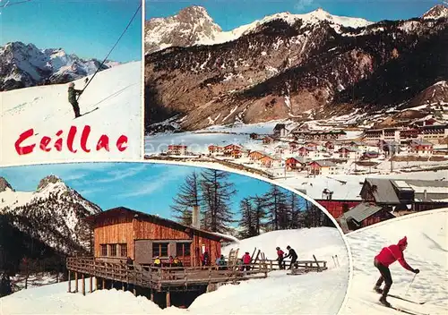 Ceillac Wintersportplatz Franzoesische Alpen Berghuette Ceillac