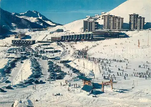 Merlette_Orcieres Vue generale de la station et Forest de Merlette Sports d hiver Alpes francaises Merlette_Orcieres