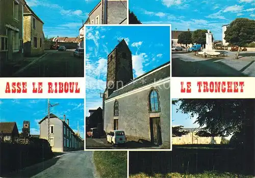 Asse le Riboul Le Tronchet Eglise Route de Beaumont Rue principale Chateau Monument aux Morts Asse le Riboul
