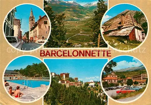 Barcelonnette Panorama Vallee de l Ubaye Village Piscine Praloup Alpes Barcelonnette