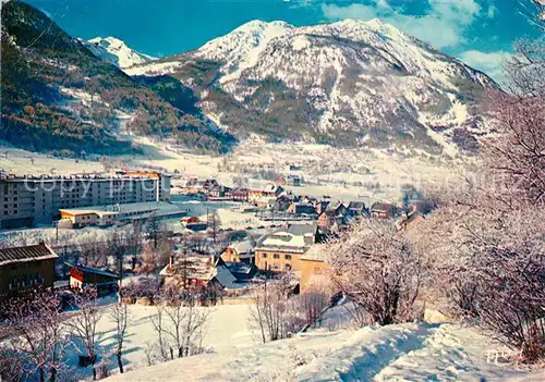 Serre_Chevalier Panorama en hiver Alpes francaises Serre Chevalier