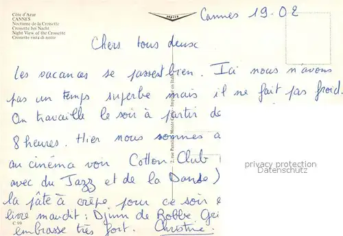 Cannes_Alpes Maritimes Nocturne de la Croisette Cote d Azur Cannes Alpes Maritimes