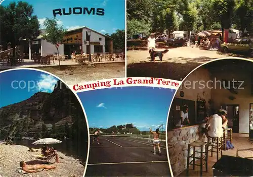 Ruoms Camping Caravaning La Grand  Terre Plage Tennis Restaurant Ruoms