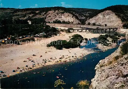 Sampzon Plages et campings au Pont de Sampzon Gorges de l Ardeche Sampzon