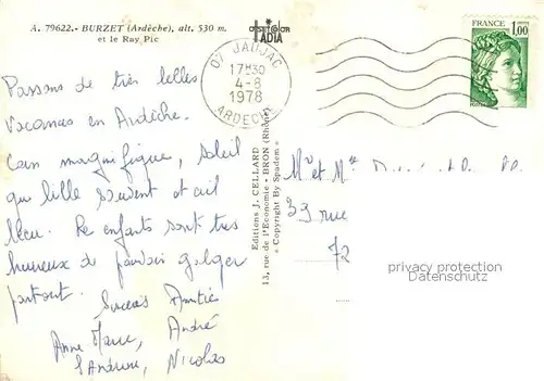 Burzet Pittoresque village ardechois et le Ray Pic Burzet