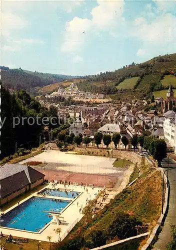 Chaudes Aigues Vue generale Station thermale et touristique Piscine Chaudes Aigues