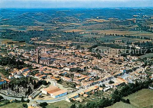 Mirepoix_Ariege Vue aerienne Mirepoix Ariege