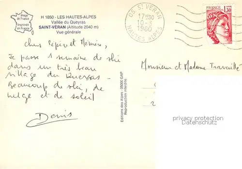 Saint Veran en hiver Vallee du Queyras Alpes Saint Veran