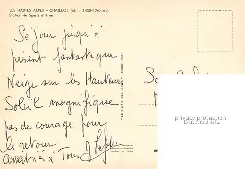 Chaillol Vues d ensemble Station de Sports d hiver Alpes 