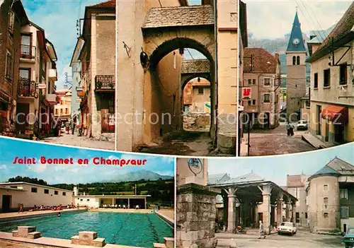Saint Bonnet en Champsaur Vues d ensemble vieille ville piscine Saint Bonnet en Champsaur