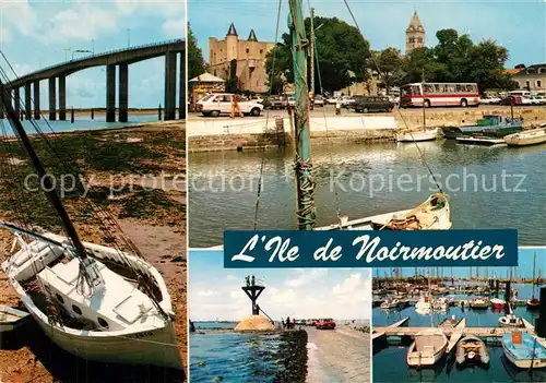 Ile_de_Noirmoutier Pont Gois Chateau Eglise Port de Plaisance de l Herbaudiere Ile_de_Noirmoutier