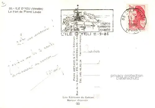 Ile_d_Yeu Le Fort de Pierre Levee vue aerienne Ile_d_Yeu