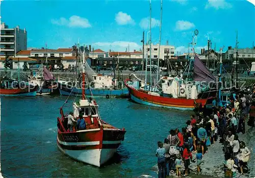 Saint Gilles Croix de Vie_Vendee Port de Croix de Vie Bateaux de peche Saint Gilles Croix de Vie