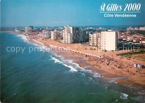 Saint Gilles Croix de Vie_Vendee Village Merlin Saint Gilles 2000 Plage vue aerienne Saint Gilles Croix de Vie