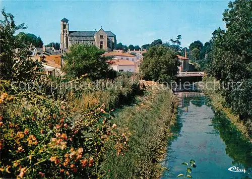 Talmont Saint Hilaire Eglise et le Payre Talmont Saint Hilaire