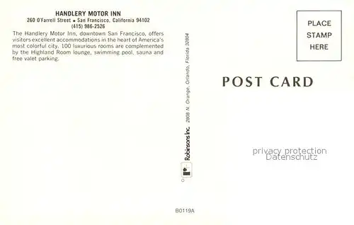 San_Francisco_California Handlery Motor Inn 