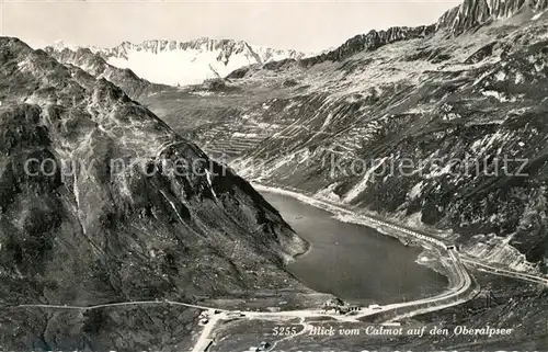 Oberalpsee Blick vom Calmot Oberalpsee