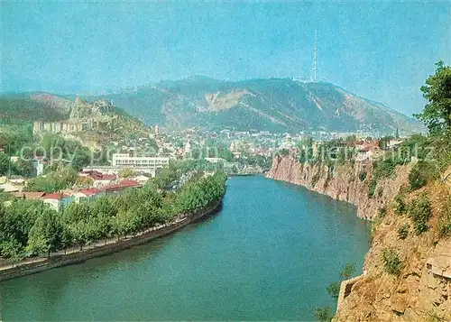 AK / Ansichtskarte Tbilissi Fluss Kura 