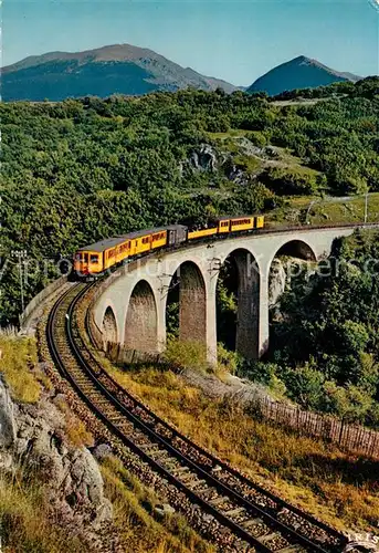 AK / Ansichtskarte Eisenbahn Petit train Villefranche de Conflent  Eisenbahn