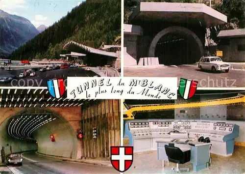 AK / Ansichtskarte Autobahn Tunnel du Mont Blanc Chamonix 