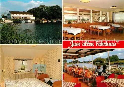 AK / Ansichtskarte Wrohm_Dithmarschen Hotel Restaurant Zum alten Faehrhaus an der Eider Wrohm Dithmarschen
