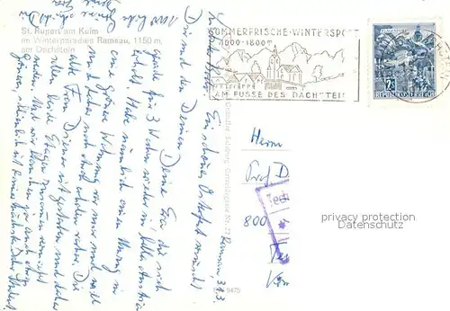 AK / Ansichtskarte Ramsau_Berchtesgaden Ortsansicht mit Kirche St. Rupert am Kulm Wintersportplatz Dachsteingebirge Ramsau Berchtesgaden