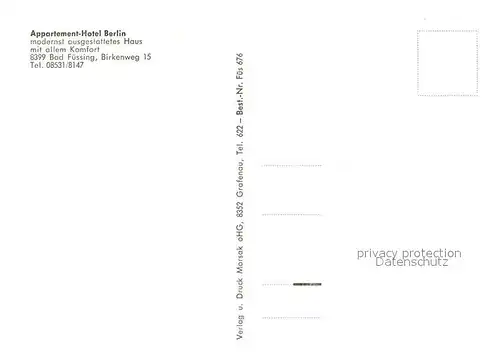 AK / Ansichtskarte Bad_Fuessing Appartement Hotel Berlin Foyer Bad_Fuessing