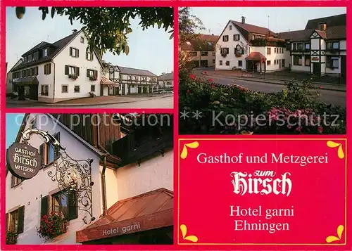 AK / Ansichtskarte Ehningen_Boeblingen Gasthof Metzgerei zum Hirsch Ehningen Boeblingen