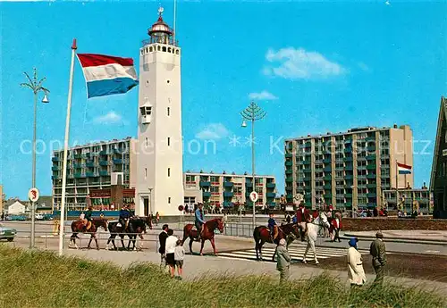 AK / Ansichtskarte Noordwijk_aan_Zee  Vuurtorenplein Leuchtturm Hotels Reiten Noordwijk_aan_Zee 